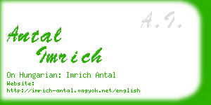 antal imrich business card